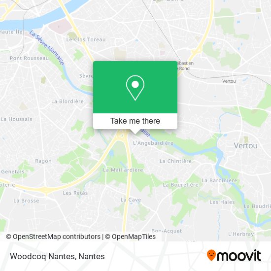 Woodcoq Nantes map