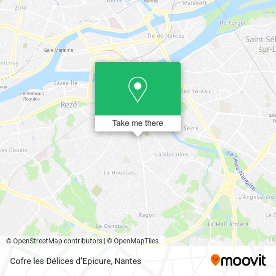 Cofre les Délices d'Epicure map