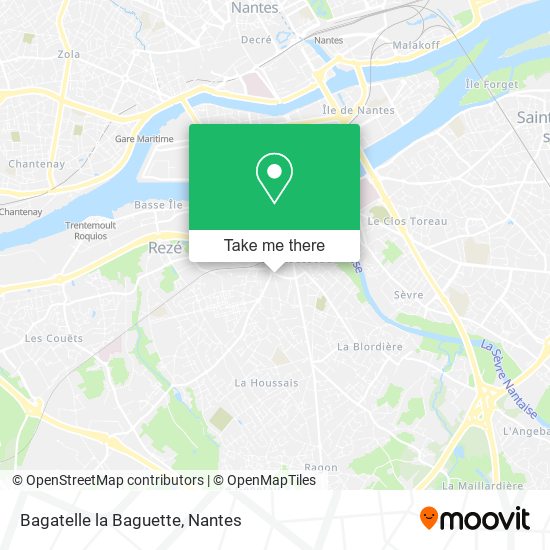 Bagatelle la Baguette map