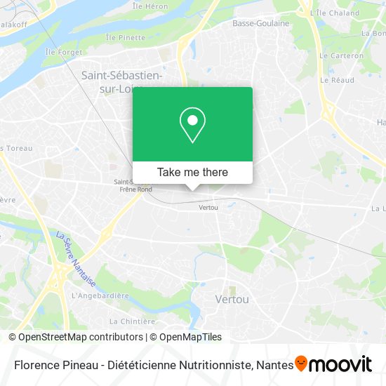 Florence Pineau - Diététicienne Nutritionniste map