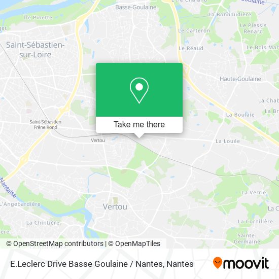 E.Leclerc Drive Basse Goulaine / Nantes map