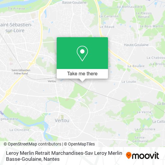 Leroy Merlin Retrait Marchandises-Sav Leroy Merlin Basse-Goulaine map