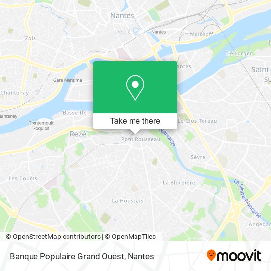 Banque Populaire Grand Ouest map