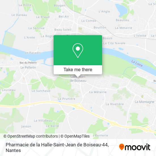 Pharmacie de la Halle-Saint-Jean de Boiseau-44 map