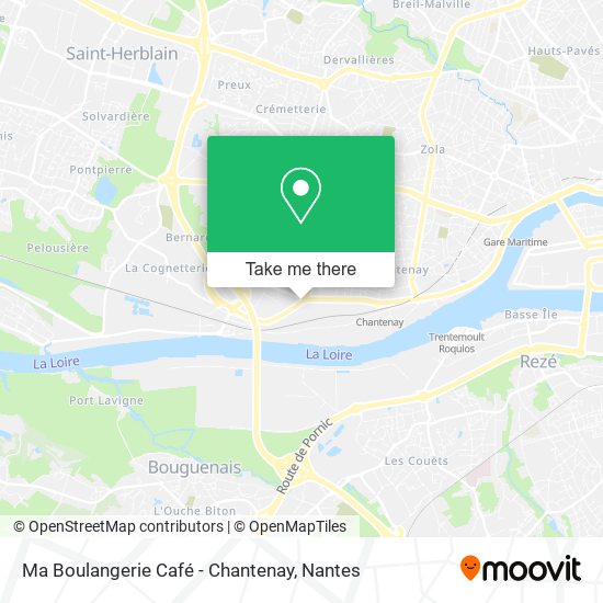 Ma Boulangerie Café - Chantenay map