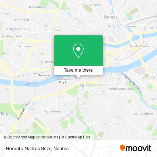 Mapa Norauto Nantes Reze