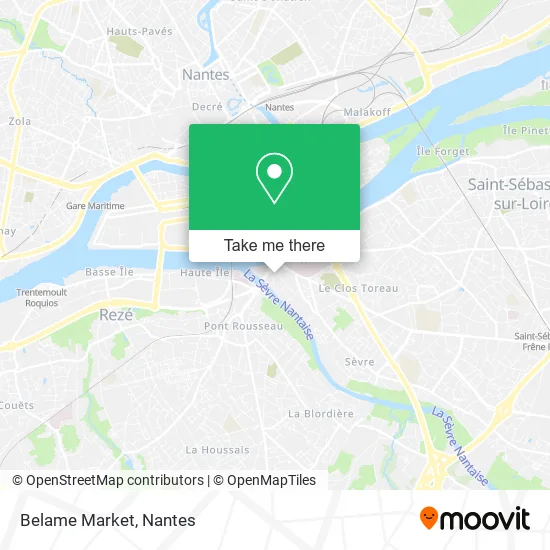 Mapa Belame Market