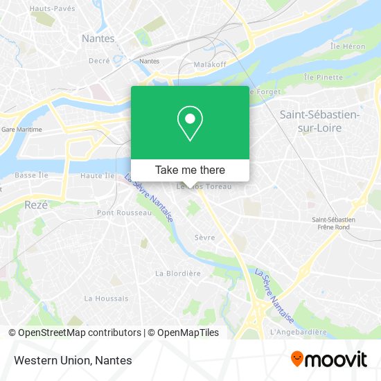 Western Union map