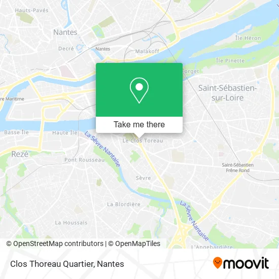 Clos Thoreau Quartier map