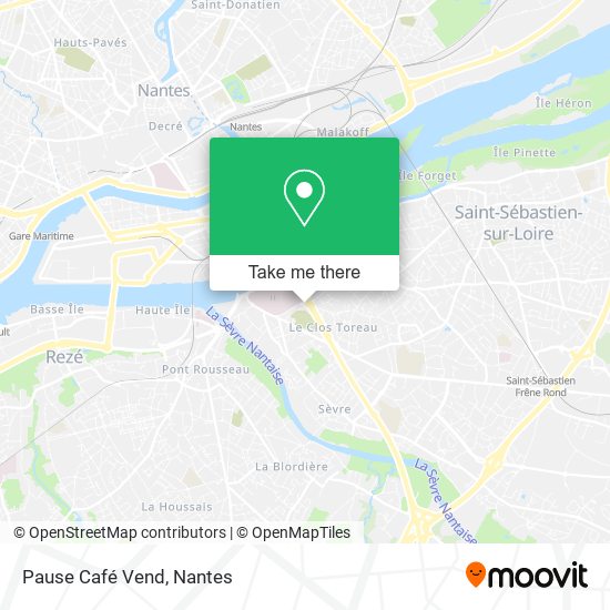 Pause Café Vend map