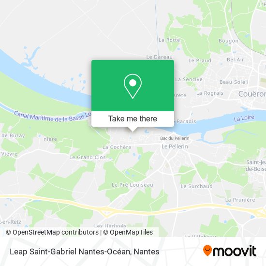 Leap Saint-Gabriel Nantes-Océan map