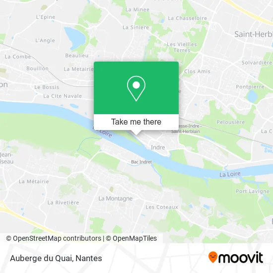 Mapa Auberge du Quai