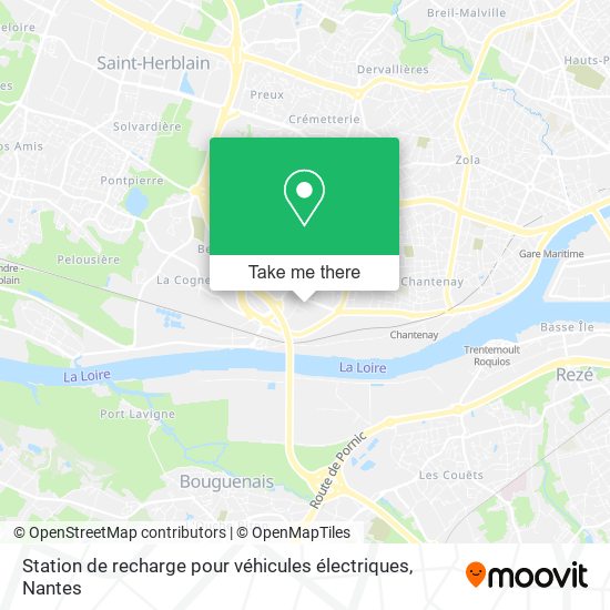 Station de recharge pour véhicules électriques map