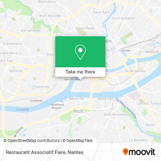 Restaurant Associatif Faire map