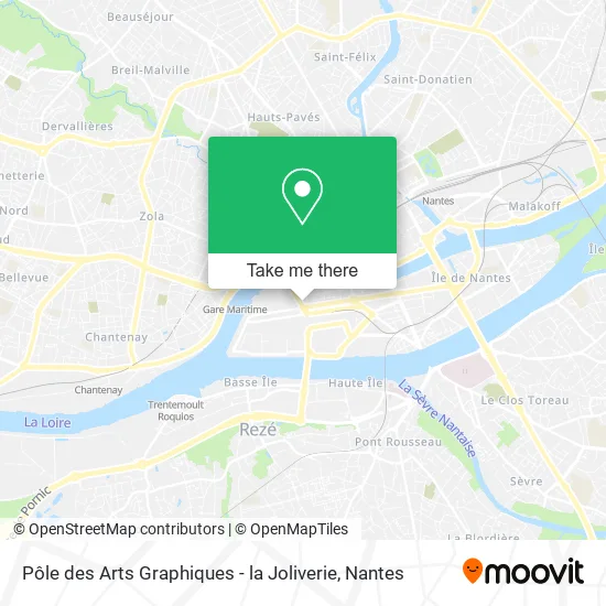 Pôle des Arts Graphiques - la Joliverie map