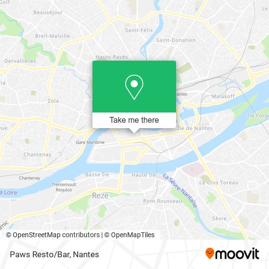 Paws Resto/Bar map