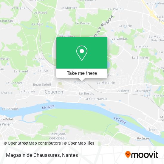Magasin de Chaussures map