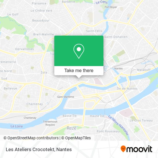 Les Ateliers Crocotekt map