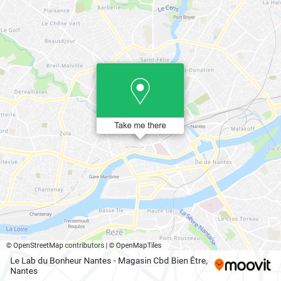 Le Lab du Bonheur Nantes - Magasin Cbd Bien Être map