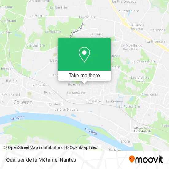 Quartier de la Métairie map