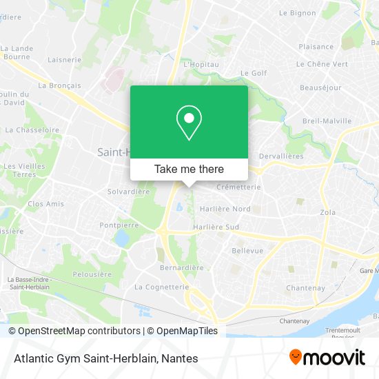 Atlantic Gym Saint-Herblain map