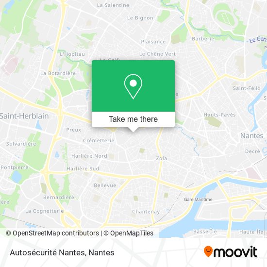 Autosécurité Nantes map