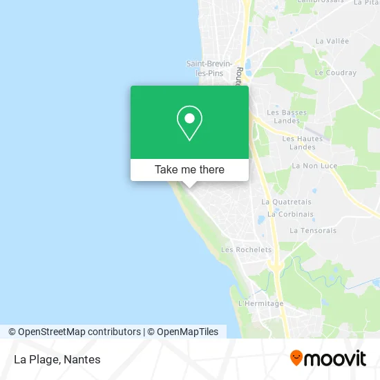 Mapa La Plage