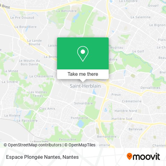 Espace Plongée Nantes map