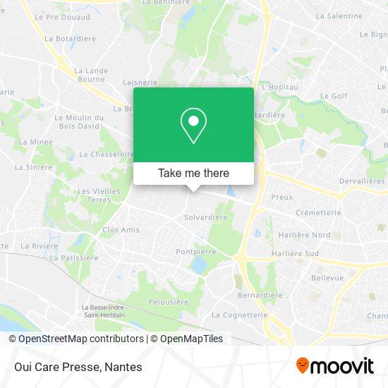 Oui Care Presse map