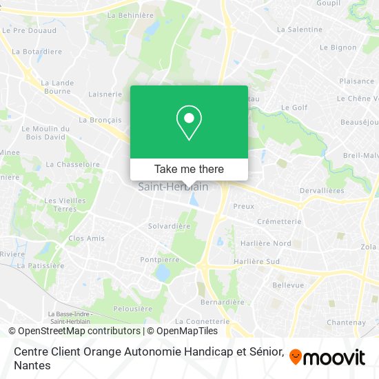 Centre Client Orange Autonomie Handicap et Sénior map