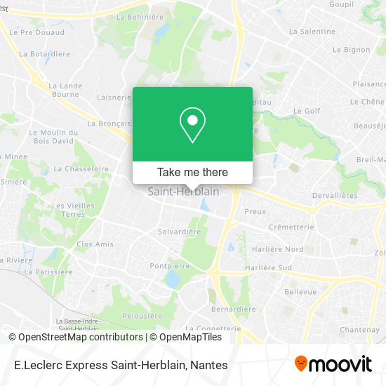 E.Leclerc Express Saint-Herblain map