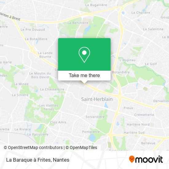 La Baraque à Frites map