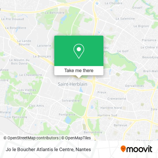 Jo le Boucher Atlantis le Centre map