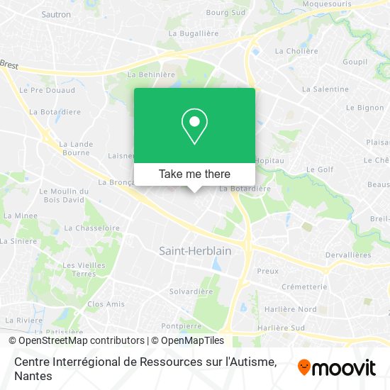 Centre Interrégional de Ressources sur l'Autisme map