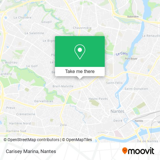 Carisey Marina map