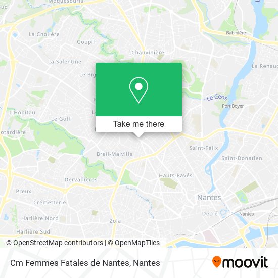 Cm Femmes Fatales de Nantes map