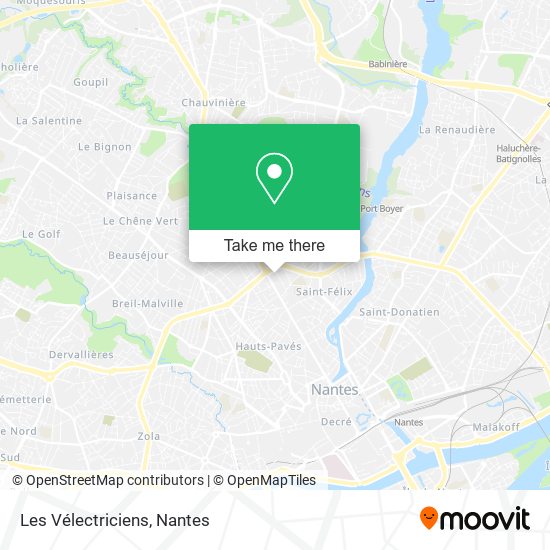 Les Vélectriciens map