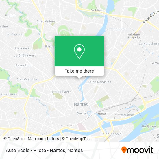 Mapa Auto École - Pilote - Nantes