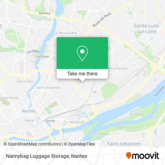 Nannybag Luggage Storage map