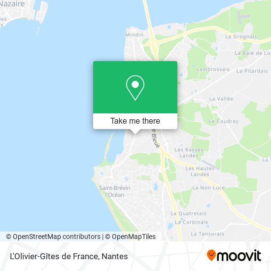 L'Olivier-Gîtes de France map
