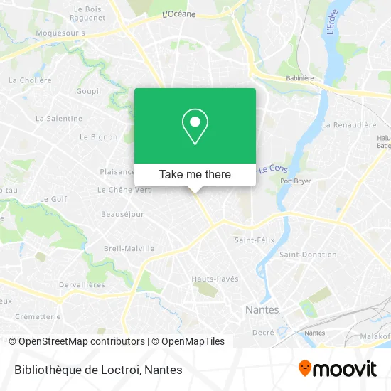 Bibliothèque de Loctroi map