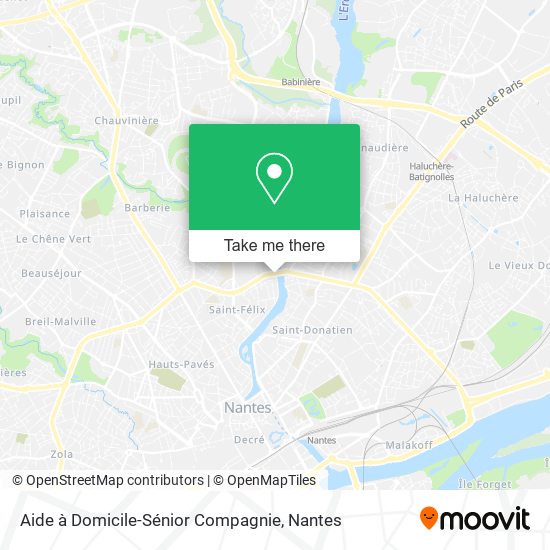 Aide à Domicile-Sénior Compagnie map