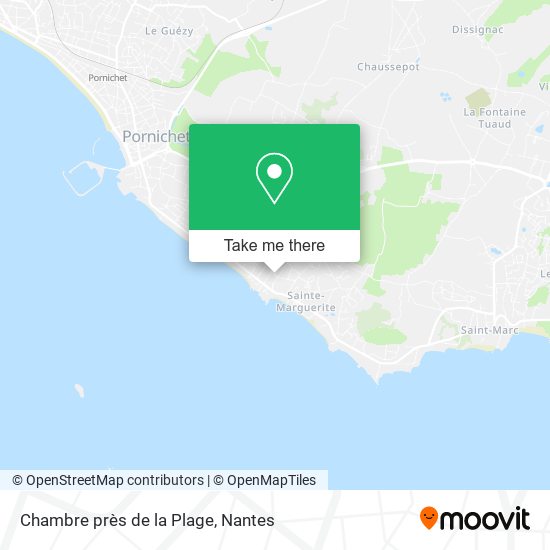 Chambre près de la Plage map