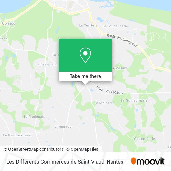Les Différents Commerces de Saint-Viaud map