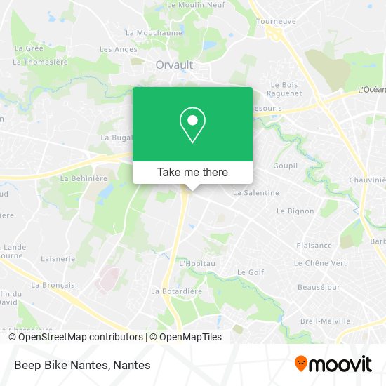 Beep Bike Nantes map