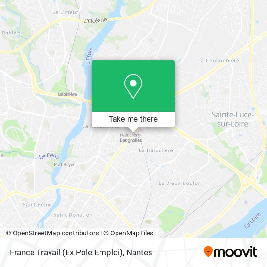 France Travail (Ex Pôle Emploi) map