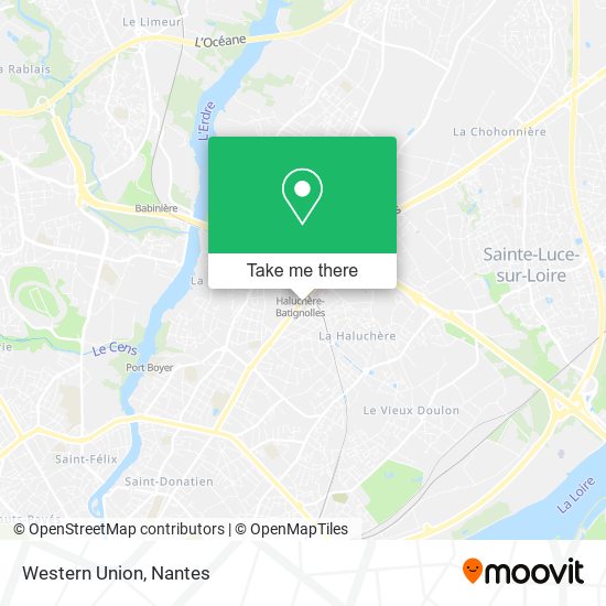 Western Union map