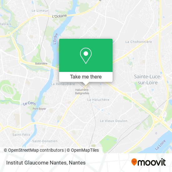 Institut Glaucome Nantes map