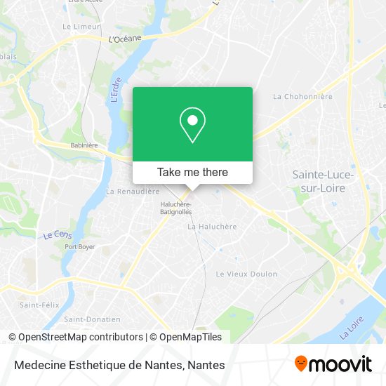 Medecine Esthetique de Nantes map