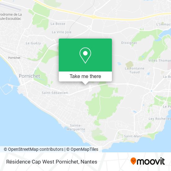 Résidence Cap West Pornichet map
